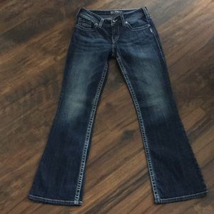 Silver Bootcut Jeans Womens